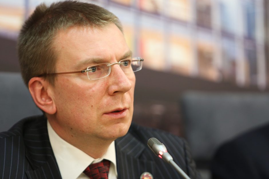 Latvijos užsienio reikalų ministras neigia kalbas apie vidaus kovą „Vienybėje“