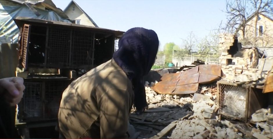 83-ejų metų ukrainietė gyvena namų griuvėsiuose: V. Putinas – ne žmogus