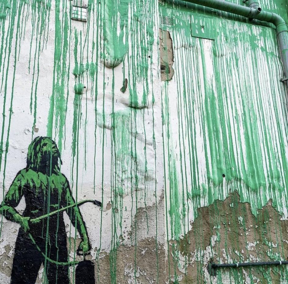 Londone – naujasis gatvės menininko Banksy kūrinys