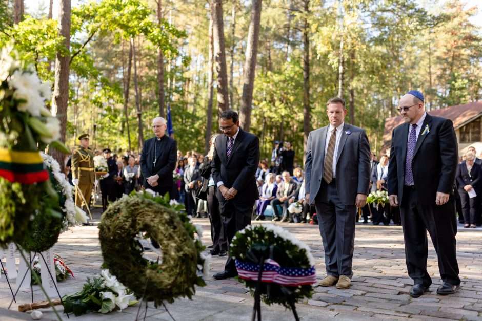 Minint Vilniaus geto likvidavimą, susirinkusieji ragino nepamiršti istorijos 