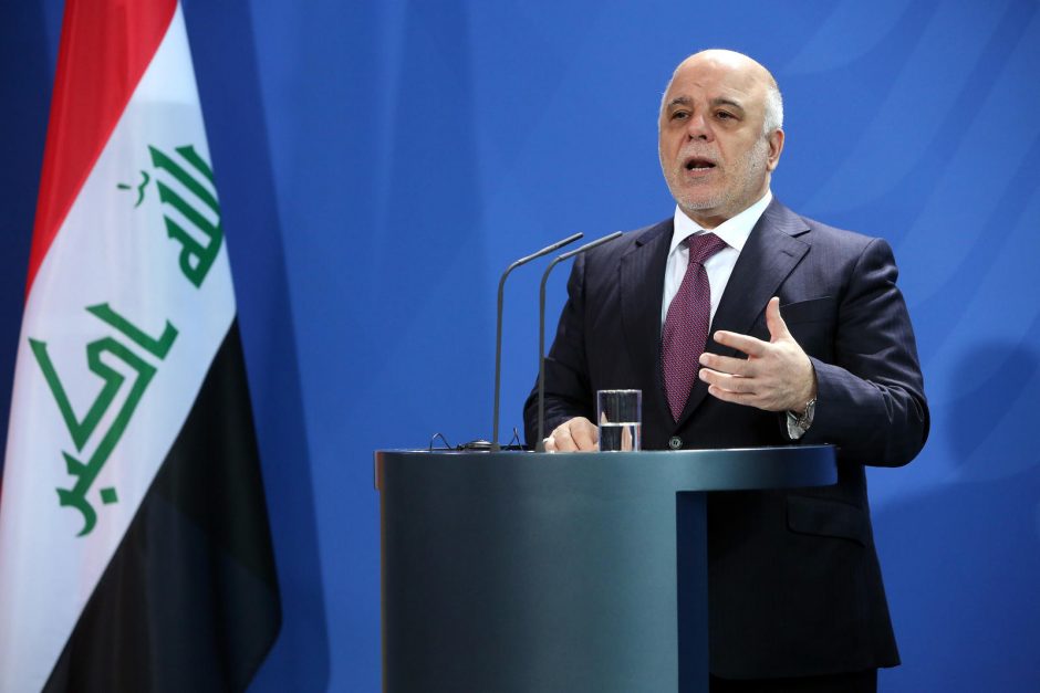 Irako premjeras žada nugalėti „Islamo valstybę“ iki 2016-ųjų pabaigos