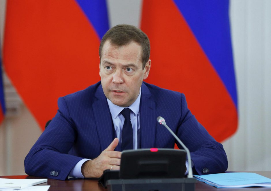 D. Medvedevas: Rusija sunaikins Kyjivo pareigūnus, jei jie susiję su išpuoliu Maskvoje 