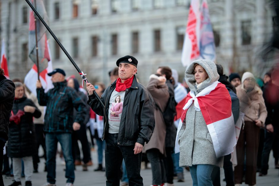 Baltarusijos diasporos atstovai Vilniuje minėjo Laisvės dieną