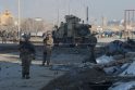 Kabule susprogdintas užminuotas automobilis – taikyta į NATO karių vilkstinę.