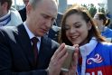 V. Putinas ir olimpinė čempionė A. Sotnikova