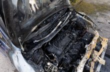 Klaipėdos rajone padegtas automobilis